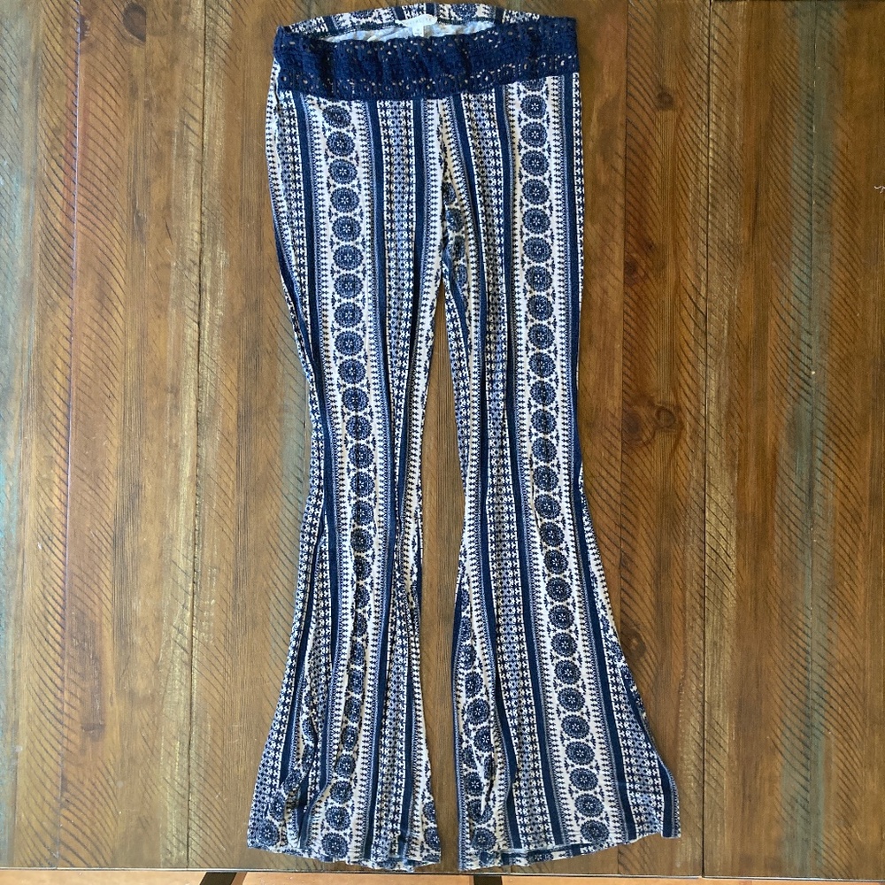 Women’s Socialite Print Boho Pants Medium